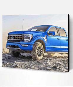 Blue Ford F150 Truck Paint By Number