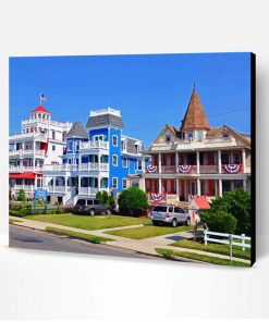 Cape May Houses Paint By Number