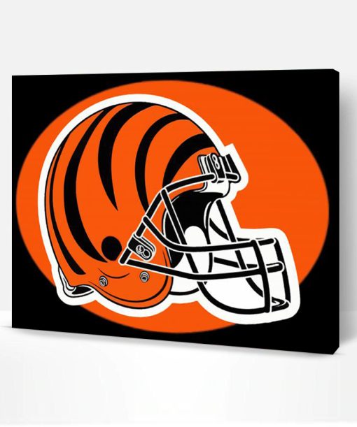 Cincinnati Bengals Team Helmet Paint By Number