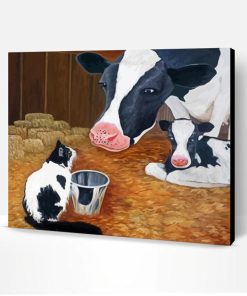 Cow Cat Paint By Number