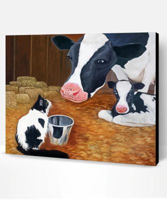 Cow Cat Paint By Number