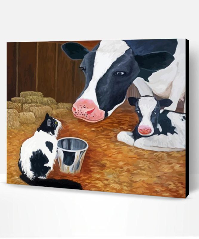 Cow Cat Paint By Number