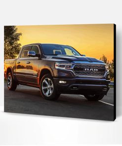 Dodge Ram Sunset Paint By Number