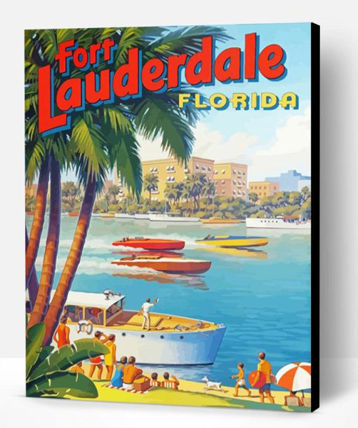 Fort Lauderdale Beach Paint By Number