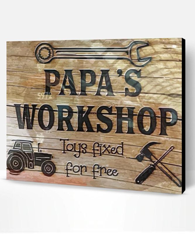 Grandpa Workshop Paint By Number