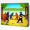 Happy Dancing Bears Paint By Number