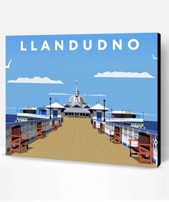 Llandudno Pier Poster Paint By Number