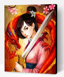 Mulan Sword Paint By Number