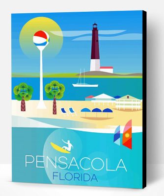 Pensacola Poster Paint By Number