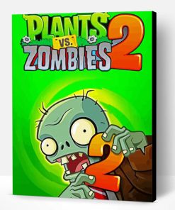 Plants Vs Zombies Video Game Paint By Number