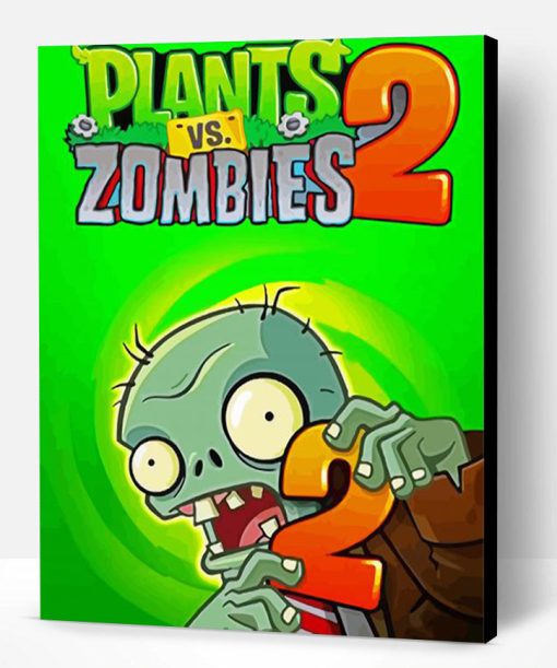 Plants Vs Zombies Video Game Paint By Number