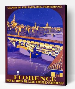 Ponte Vecchio Poster Paint By Number