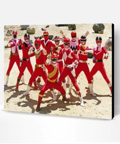 Red Rangers Paint By Number
