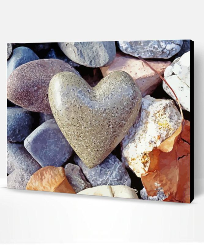 Rock Heart Paint By Number
