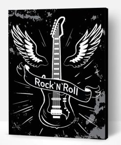 Rock N Roll Guitar Paint By Number
