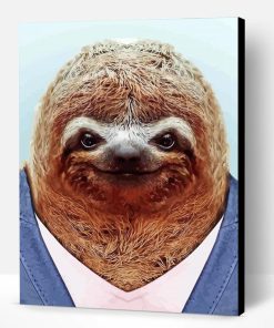 Sloth In Suit Paint By Number