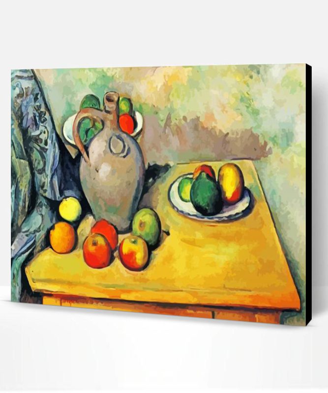 Still Life Jug And Fruit On Table Paint By Number