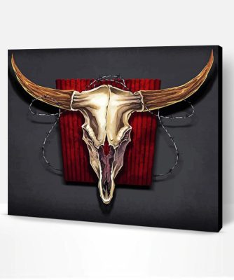 The Bull Skull Paint By Number