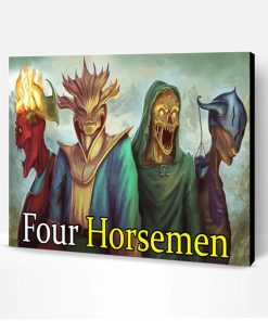 The Four Horsemen Paint By Number