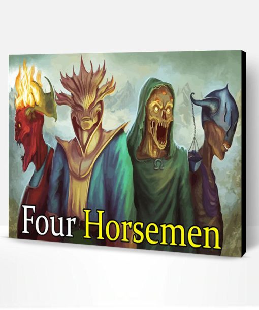 The Four Horsemen Paint By Number