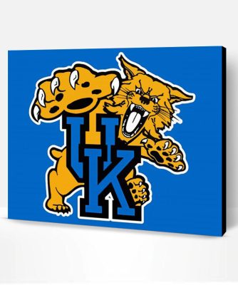 University Of Kentucky Basketball Logo Drawing- Paint By Number