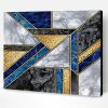 White And Gold Mosaic Art Paint By Number