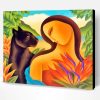 Woman And Black Panther Art Paint By Number