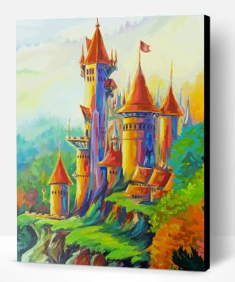 Abstract Fairy Castle Paint By Number