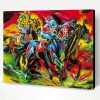 Abstract Horse Sports Paint By Number