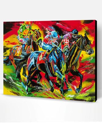 Abstract Horse Sports Paint By Number