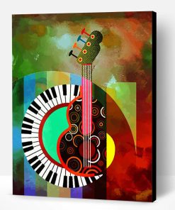 Abstract Musical Instrument Paint By Number