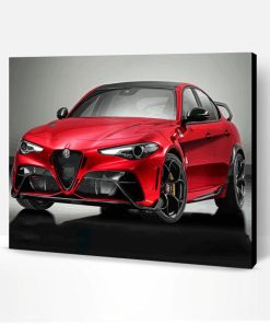 Aesthetic Red Giulia Paint By Number