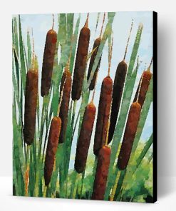 Aesthetic Cattails Paint By Number