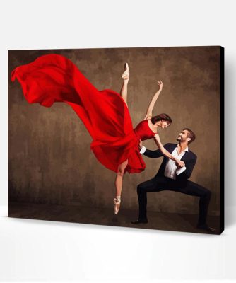 Aesthetic Couple Ballet Dancer Paint By Number