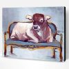 Aesthetic Cow On Chair Paint By Number