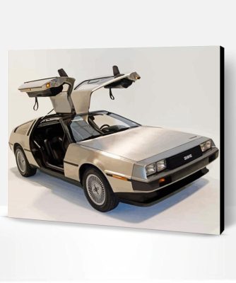 Aesthetic Delorean Car Paint By Number