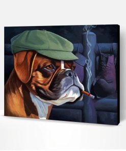 Aesthetic Dog With Cigar Paint By Number