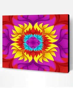 Aesthetic Flower Kaleidoscope Paint By Number