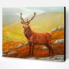 Aesthetic Highland Landscape With Stag Paint By Number