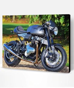 Aesthetic Norton Motorcycle Illustration Paint By Number
