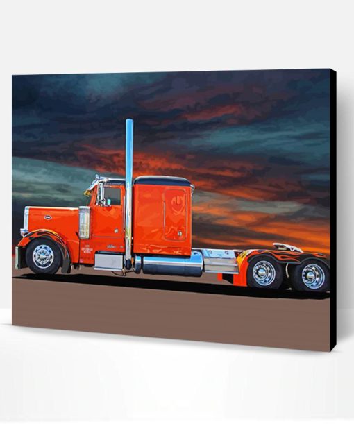 Aesthetic Peterbilt Semi Paint By Number