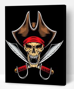 Aesthetic Pirate Skull Paint By Number