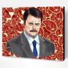 Aesthetic Ron Swanson Illustration Paint By Number