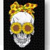 Aesthetic Skull Sunflower Paint By Number