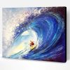 Aesthetic Surfing Waves Art Paint By Number