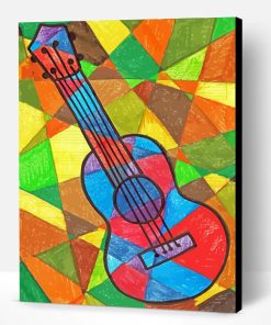 Aesthetic Colorful Ukulele Paint By Number