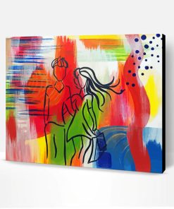 Aesthetic Colorful Couple Paint By Number