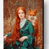 Aesthetic Fox And Woman Paint By Number