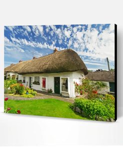 Aesthetic Irish Thatch Roof House Paint By Number