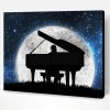Aesthetic Piano Silhouette Paint By Number
